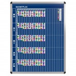 Klassen-Plantafel, 12 Stunden Mo-Fr, für 20 Klassen, 123x97 cm, 